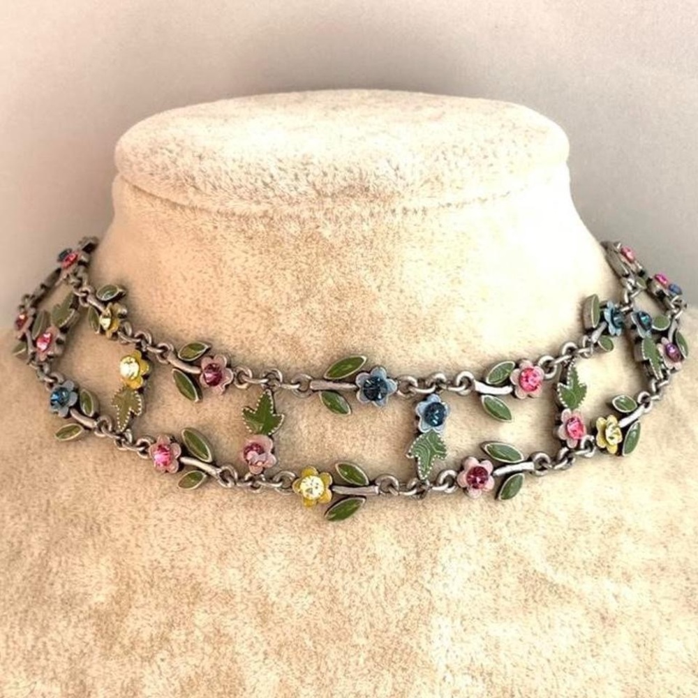 VCLM Enamel flower Choker y2k fairycore